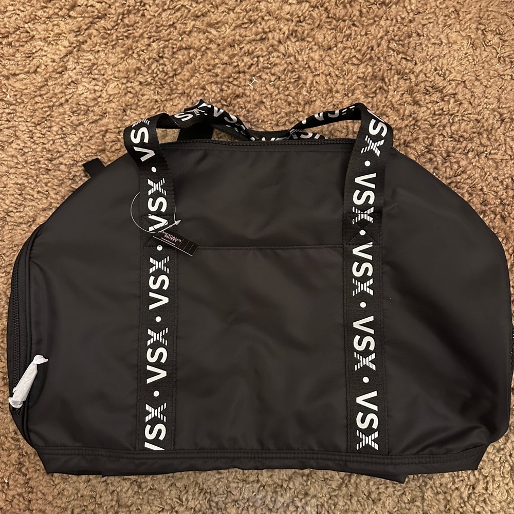 VSX Black Tote Bag with Logo Straps